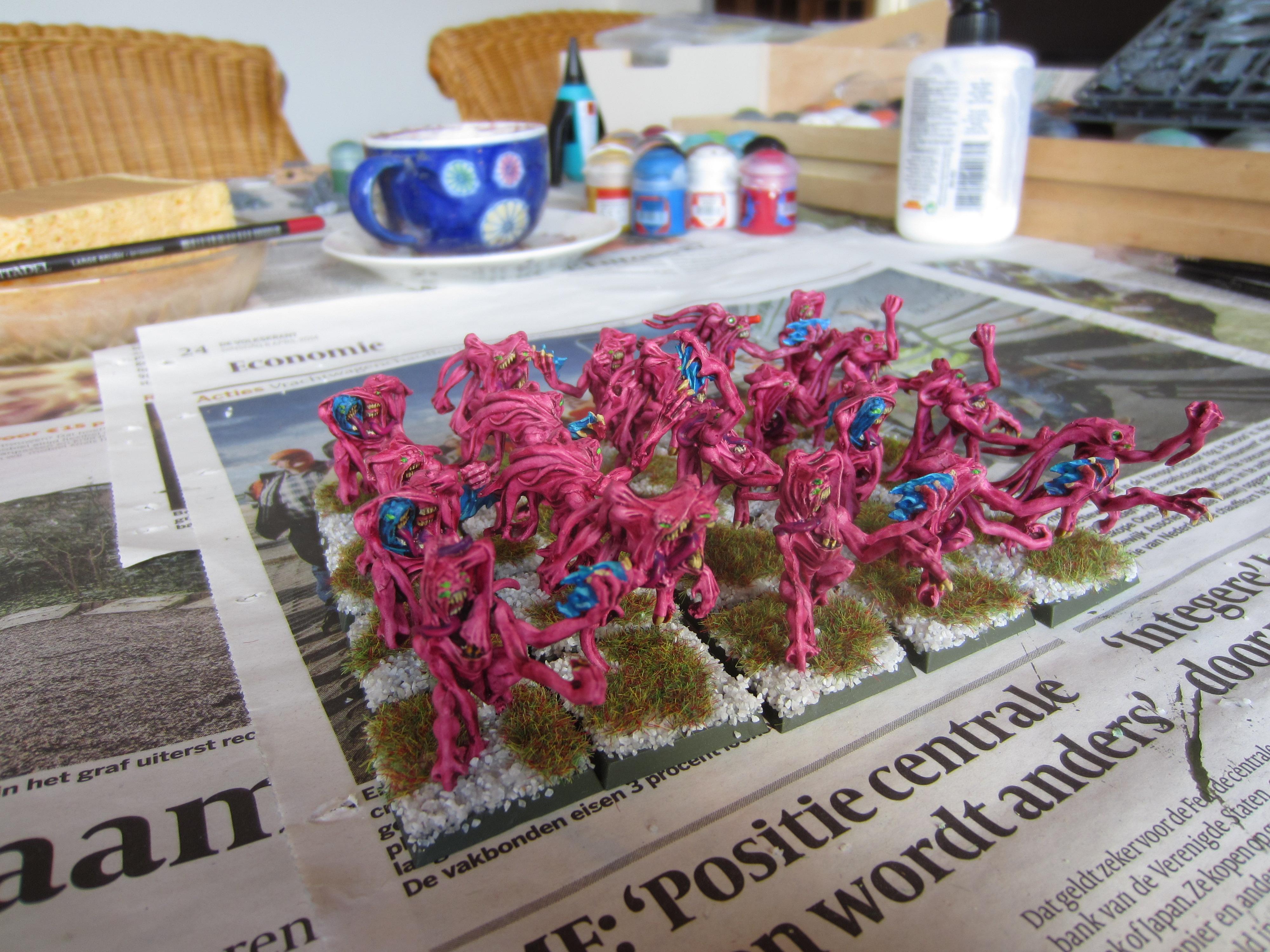 Chaos Daemons Pink Horrors Tzeentch Pink Horrors Of Tzeentch Gallery Dakkadakka 6017